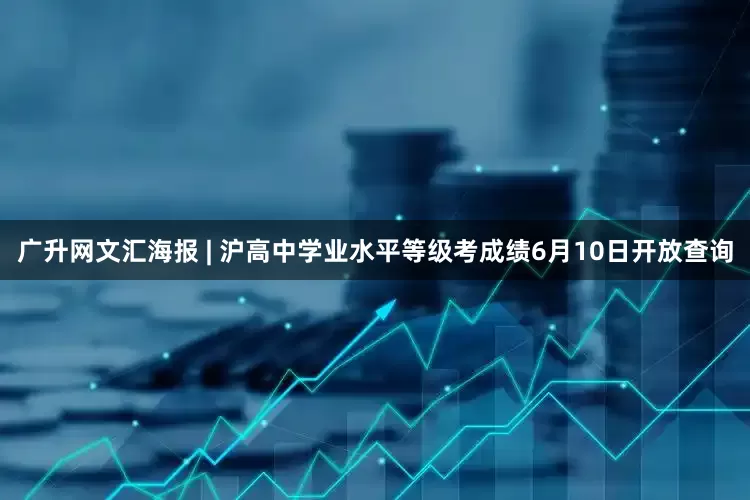 广升网文汇海报 | 沪高中学业水平等级考成绩6月10日开放查询