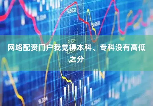 网络配资门户我觉得本科、专科没有高低之分